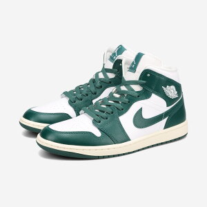 NIKE WMNS AIR JORDAN 1 MID iCL EBY GA W[_ 1 ~bh fB[X Xj[J[ ~bhJbg WHITE/OXIDIZED GREEN/SAIL O[ BQ6472-133