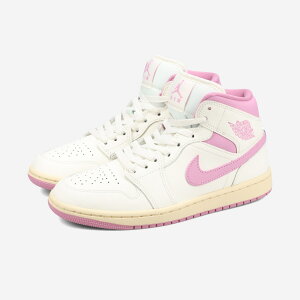 NIKE WMNS AIR JORDAN 1 MID iCL EBY GA W[_ 1 ~bh fB[X Xj[J[ ~bhJbg SAIL/PINK/COCONUT MILK zCg BQ6472-162