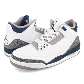 15時迄のご注文で即日発送可 NIKE AIR JORDAN 3 RETRO ナイキ エア ジョーダン 3 レトロ メンズ スニーカー ミッドカット WHITE/MIDNIGHT NAVY/CEMENT GREY/BLACK ホワイト CT8532-140