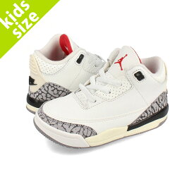 15時迄のご注文で即日発送可 NIKE AIR JORDAN 3 RETRO TD 【WHITE CEMENT REIMAGINED】 ナイキ エア ジョーダン 3 レトロ TD キッズ 子ども スニーカー ローカット SUMMIT WHITE/FIRE RED/BLACK/CEMENT GREY ホワイト DM0968-100