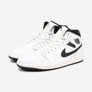NIKE AIR JORDAN 1 MID ナイキ エア ジョーダン 1 ミッド メンズ スニーカー ミッドカット WHITE/BLACK/WHITE ホワイト DQ8426-132