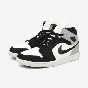 NIKE WMNS AIR JORDAN 1 MID SE iCL EBY GA W[_ 1 ~bh SE Y Xj[J[ ~bhJbg SAIL/BLACK/LT STEEL GREY ubN DV0427-100