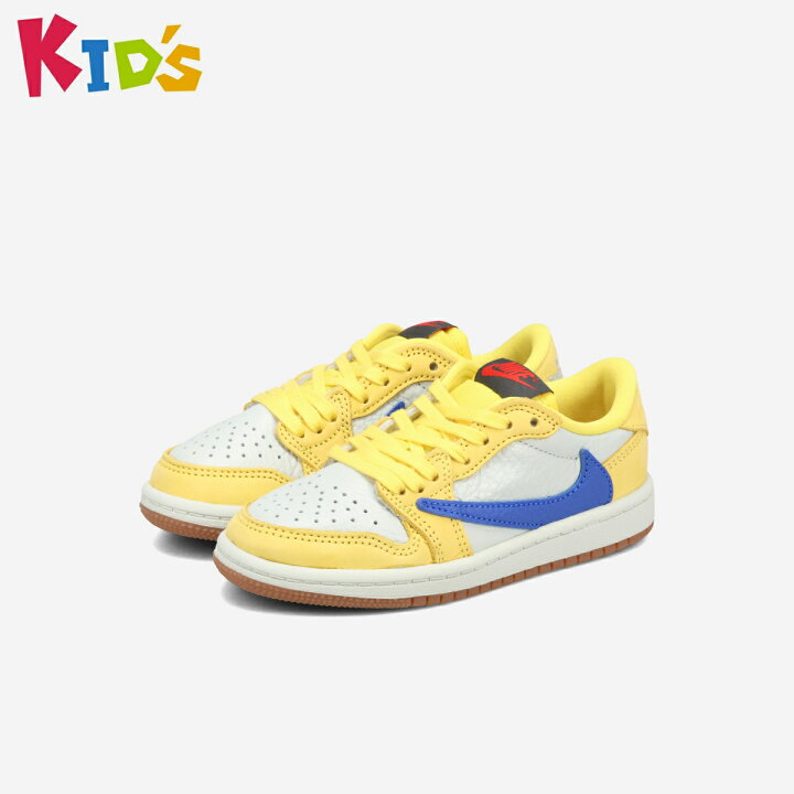楽天市場】NIKE AIR JORDAN 1 LOW OG SP PS×TRAVIS SCOTT 【CANARY 