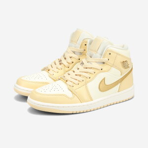 NIKE WMNS AIR JORDAN 1 MID yPALE VANILLA GOLDz iCL EBY GAW[_ 1 ~bh yy[ oj S[hz Y fB[X Xj[J[ ~bhJbg PALE VANILLA/METALLIC GOLD/COCONUT MILK/SAIL 