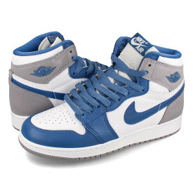 15時迄のご注文で即日発送可 NIKE AIR JORDAN 1 RETRO HIGH OG GS 【TRUE BLUE】 ナイキ エア ジョーダン 1 レトロ ハイ OG GS レディース スニーカー ハイカット TRUE BLUE/WHITE/CEMENT GREY ブルー FD1437-410