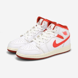 NIKE AIR JORDAN 1 MID SE GS iCL GA W[_ 1 ~bh SE GS CO {f fB[X Xj[J[ ~bhJbg WHITE/DUNE RED/SAIL/LOBSTER zCg FJ3464-160