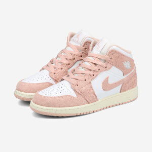 NIKE AIR JORDAN 1 MID SE GS iCL GAW[_1 ~bh SE GS CO { fB[X Xj[J[ ~bhJbg WHITE/SAIL/LEGEND PINK sN FN7432-161