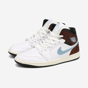 NIKE AIR JORDAN 1 MID SE yBROWN BLUE GREYz iCL GA W[_ 1 ~bh SE Y Xj[J[ ~bhJbg WHITE/BLUE GREY/BLACK/SAIL zCg FQ7831-142