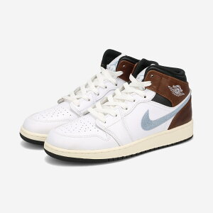 NIKE AIR JORDAN 1 MID SE GS iCL GA W[_ 1 ~bh SE GS fB[X Xj[J[ ~bhJbg WHITE/BLACK/SAIL/BLUE GREY zCg FQ8162-142