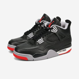 NIKE AIR JORDAN 4 RETRO 【BRED REIMAGINED】 ナイキ エア ジョーダン 4 レトロ メンズ スニーカー ミッドカット BLACK/CEMENT GREY/SUMMIT WHITE/FIRE RED ブラック FV5029-006