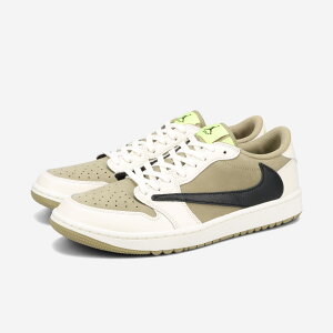 NIKE AIR JORDAN 1 LOW GOLF NRG yTRAVIS SCOTTz iCL GA W[_ 1 [ St NRG gBXXRbg Y Xj[J[ [Jbg NEUTRAL OLIVE/BLACK/SAIL O[ FZ3124-200