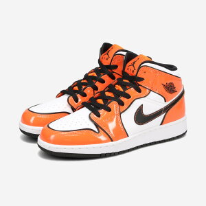 NIKE AIR JORDAN 1 MID SE GS ナイキ エア ジョーダン 1 ミッド SE GS 海外限定 日本未発売モデル レディース スニーカー ミッドカット TURF ORANGE/BLACK/WHITE オレンジ BQ6931-802