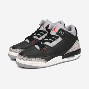 NIKE AIR JORDAN 3 RETRO GS -BLACK CEMENT- �i�C�L �G�A �W���[�_�� 3 GS ���g�� -�u���b�N �Z�����g- ���f�B�[�X �X�j�[�J�[ �~�b�h�J�b�g BLACK/FIRE RED/CEMENT GREY/SUMMIT WHITE �u���b�N DM0967-010
