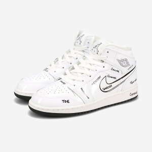 NIKE AIR JORDAN 1 MID GS ySCHEMATICz iCL GAW[_ 1 ~bh GS yXP}eBbNz CO {f fB[X Xj[J[ ~bhJbg WHITE/BLACK zCg DQ1864-100