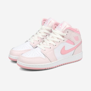 NIKE AIR JORDAN 1 MID GS iCL GA W[_ 1 ~bh GS fB[X Xj[J[ ~bhJbg PEARL PINK/WHITE/MEDIUM SOFT PINK sN DQ8423-600