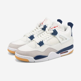 NIKE SB AIR JORDAN 4 RETRO SP ナイキ SB エア ジョーダン 4 レトロ SP メンズ スニーカー ミッドカット SUMMIT WHITE/NAVY/NEUTRAL GREY/GUM YELLOW/VARSITY RED ホワイト DR5415-100
