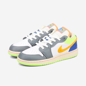 NIKE AIR JORDAN 1 LOW GS 【HOOPS】 ナイキ エア ジョーダン 1 ロー GS 【フープス】 レディース スニーカー ローカット WHITE/COCONUT MILK/GHOST GREEN/LASER ORANGE マルチカラー FB1835-181