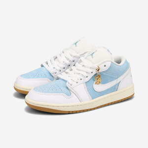 NIKE WMNS AIR JORDAN 1 LOW SE iCL EBY GA W[_ 1 [ SE Y fB[X Xj[J[ [Jbg WORN BLUE/WHITE/GUM LIGHT BROWN/SAIL u[ HQ2004-400