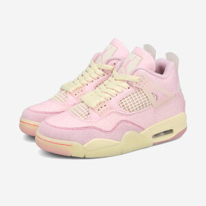 NIKE WMNS AIR JORDAN 4 RETRO TEX �i�C�L �E�B�����Y �G�A �W���[�_�� 4 ���g�� TEX �����Y ���f�B�[�X �X�j�[�J�[ �~�b�h�J�b�g PEARL PINK/ICED CARMINE/COCONUT MILK �s���N IB6716-600