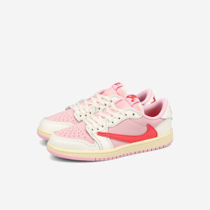 NIKE AIR JORDAN 1 LOW OG SP PS × TRAVIS SCOTT �i�C�L �G�A �W���[�_�� 1 ���[ OG SP PS × �g�����B�X�E�X�R�b�g �L�b�Y �q�ǂ� �X�j�[�J�[ ���[�J�b�g SAIL/TROPICAL PINK/SHY PINK/MUSLIN �s���N IQ7605-101