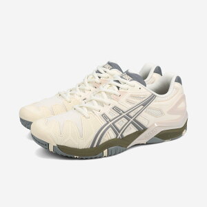 ASICS SPORTSTYLE GEL-RESOLUTION 5 �A�V�b�N�X �X�|�[�c�X�^�C�� �Q�� ���]�����[�V���� 5 �����Y ���f�B�[�X �X�j�[�J�[ ���[�J�b�g CREAM/CLAY GREY �z���C�g 1203A901-100