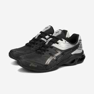 ASICS SPORTSTYLE GEL-KINETIC FR �A�V�b�N�X �X�|�[�c�X�^�C�� �Q�� �L�l�e�B�b�N FR �����Y ���f�B�[�X �X�j�[�J�[ ���[�J�b�g BLACK/PURE SILVER �u���b�N 1203B051-001