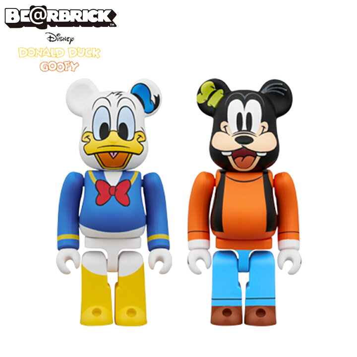楽天市場】MEDICOM TOY BE＠RBRICK DONALD DUCK & GOOFY 2PCS SET 
