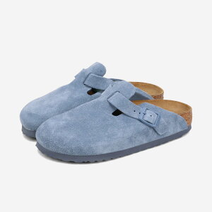 BIRKENSTOCK BOSTON SUEDE LEATHER yNARROWz rPVgbN {Xg XG[hU[ i[tBbg fB[X T_ ELEMENTAL BLUE u[ BKS-1026804