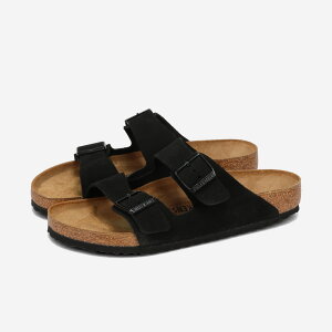 BIRKENSTOCK ARIZONA SUEDE LEATHER yREGULARz rPVgbN A]i XG[hU[ M[tBbg Y T_ BLACK ubN BKS-1027152
