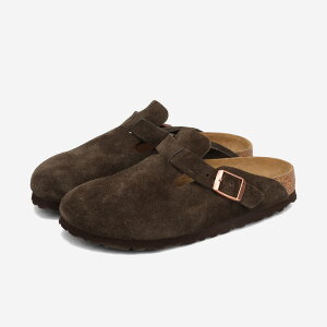 BIRKENSTOCK BOSTON SUEDE LEATHER yNARROWz rPVgbN {Xg XG[hU[ i[tBbg Y fB[X T_ MOCCA uE BKS-1027460