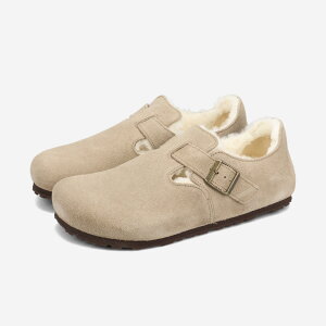 BIRKENSTOCK LONDON SHEARLING SUEDE LEATHER yREGULARz rPVgbN hVAO XG[hU[ M[tBbg Y T_ TAUPE x[W BKS-1028235
