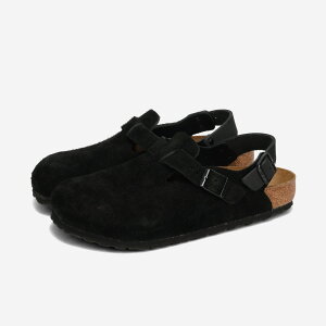 BIRKENSTOCK TOKIO SUEDE LEATHER yREGULARz rPVgbN gLI XG[hU[ M[tBbg Y T_ BLACK ubN BKS-1028337
