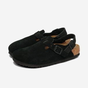 BIRKENSTOCK TOKIO SUEDE LEATHER yNARROWz rPVgbN gLI XG[hU[ i[tBbg fB[X T_ BLACK ubN BKS-1028348