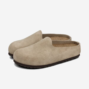 BIRKENSTOCK AMSTERDAM WRAPPED SUEDE LEATHER -NARROW- �r���P���V���g�b�N �A���X�e���_�� ���b�v�h �X�G�[�h���U�[ �i���[�t�B�b�g ���f�B�[�X �T���_�� TAUPE �x�[�W�� BKS-1032550