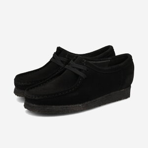 CLARKS WALLABEE W's N[NX r[ EBY fB[X JWA V[Y JV u[c BLACK SUEDE ubN XG[h 26155522