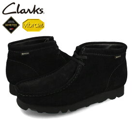 【お買い物マラソンSALE】 15時迄のご注文で即日発送可 CLARKS WALLABEE BOOT GTX クラークス ワラビーブーツ ゴアテックス メンズ ブーツ BLACK ブラック 26173318