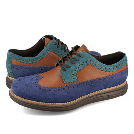 【プライスダウン】 15時迄のご注文で即日発送可 COLE HAAN ORIGINALGRAND REMASTERED LONGWING コールハーン オリジナルグランド リマスタード ロングウィング メンズ ローカット BLUE DEPTHS/BRITISH TAN/JAVA ブルー c37453