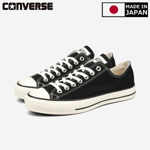 CONVERSE CANVAS ALL STAR J OX yMADE IN JAPANzy{z Ro[X I[X^[ J OX BLACK