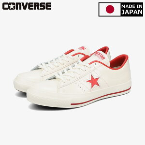 CONVERSE ONE STAR J yMADE IN JAPANzy{zyYzyfB[XzRo[X X^[ J WHITE/RED