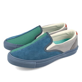 【プライスダウン】 15時迄のご注文で即日発送可 CONVERSE CS SLIP-ON SK SAYHELLO + コンバース CS スリップオン スケート SAYHELLO OX + BLUE/GREEN/GRAY 34201130