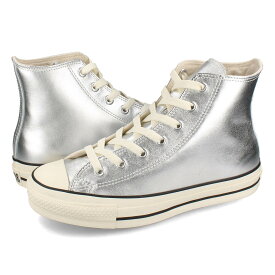 15時迄のご注文で即日発送可 CONVERSE LEATHER ALL STAR (R) HI コンバース レザー オールスター (R) HI メンズ レディース スニーカー ハイカット SILVER シルバー 31311880