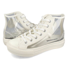 15時迄のご注文で即日発送可 CONVERSE ALL STAR LIGHT PLTS CLEARMATERIAL HI コンバース オールスター ライト PLTS クリアマテリアル HI レディース スニーカー ハイカット WHITE ホワイト 31312020