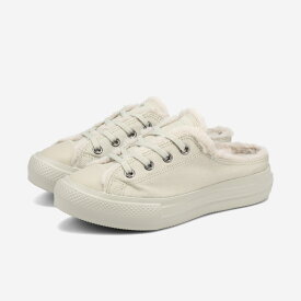 【プライスダウン】 CONVERSE ALL STAR LIGHT PLTS BOA MULE OX コンバース オールスター ライト PLTS ボア ミュール OX レディース スリッポン GREIGE グレー 31313421
