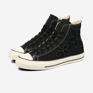 【プライスダウン】 CONVERSE ALL STAR (R) SUEDEFLOWER HI コンバース オールスター (R) スエードフラワー HI メンズ レディース ハイカット BLACK ブラック 31313860