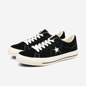 CONVERSE ONE STAR SUEDE Ro[X X^[ XG[h Y fB[X Xj[J[ [Jbg BLACK ubN 35200860