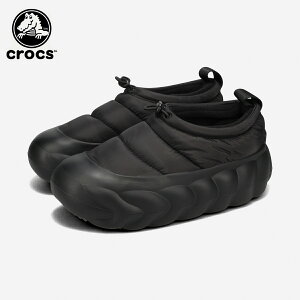 yvCX_Ez CROCS OVERPUFF SHORTY NbNX I[o[pt V[eB[ Y fB[X u[c BLACK/BLACK ubN 210668-060