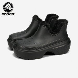 yvCX_Ez CROCS STOMP SHORTY BOOT NbNX Xgv V[eB[ u[c Y fB[X u[c BLACK/BLACK ubN 210673-060