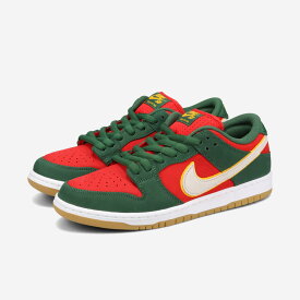 NIKE SB DUNK LOW PRO PRM 【SEATTLE SUPERSONICS】 ナイキ SB ダンク ロー プロ プレミアム 【シアトル スーパーソニックス】 メンズ スニーカー ローカット FIR/WHITE/UNIVERSITY GOLD/FIRE RED レッド FZ1287-300