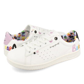 15時までのご注文で即日発送 le coq sportif LA ROLAND SL BARBAPAPA ルコック スポルティフ ラ ローラン SL バーバパパ レディース スニーカー ローカット WHITE ホワイト QY3XJC00BL