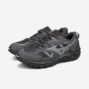 MIZUNO WAVE MUJIN TL GTX �~�Y�m �E�G�[�u ���W�� TL �S�A�e�b�N�X �����Y �X�j�[�J�[ ���[�J�b�g BLACK SAND/QUIET SHADE/IRON GATE �u���b�N D1GA237309